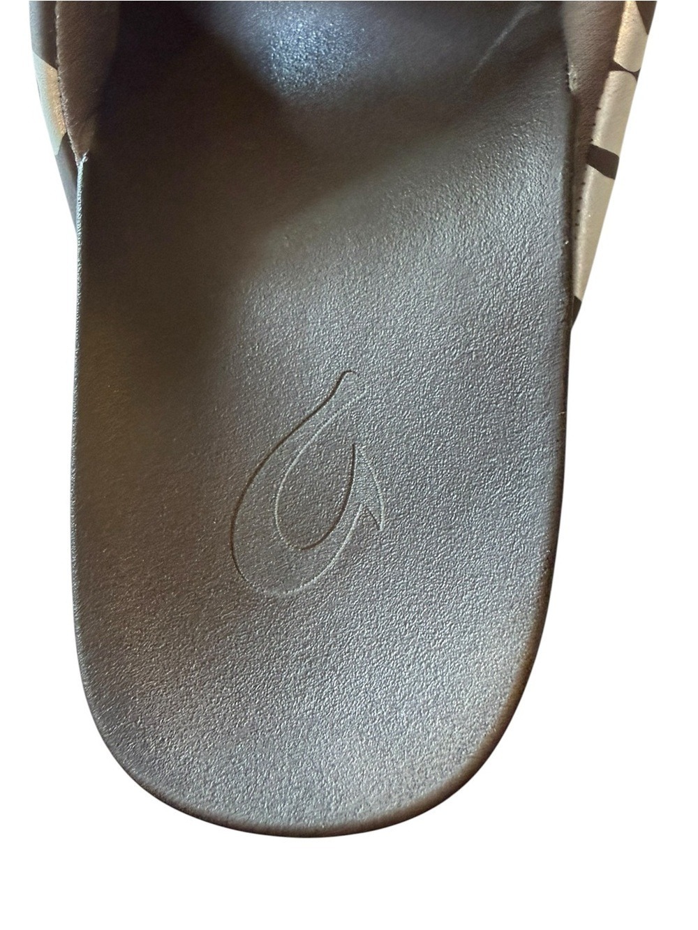 Olukai Paniolo Slide Sandals Brown Beige Floral Strap Women’s Size 8 - Picture 6 of 8